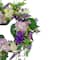 26" Purple Hydrangea & Foliage Spring Floral Twig Wreath